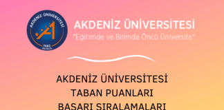 Akdeniz Üniversitesi Taban Puanları