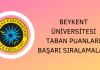 Beykent Üniversitesi Taban Puanları