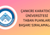 Çankırı Karatekin Üniversitesi Taban Puanları