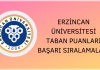 Erzincan Binali Yıldırım Üniversitesi Taban Puanları