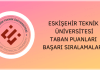 Eskişehir Teknik Üniversitesi Taban Puanları