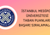 İstanbul Medipol Üniversitesi Taban Puanları