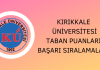 Kırıkkale Üniversitesi Taban Puanları