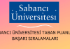 Sabancı Üniversitesi Taban Puanları