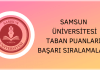 Samsun Üniversitesi Taban Puanları