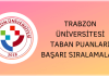 Trabzon Üniversitesi Taban Puanları