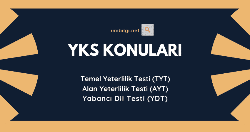 2021 Yks Tyt Ayt Konulari Unibilgi Universite Bilgi Platformu