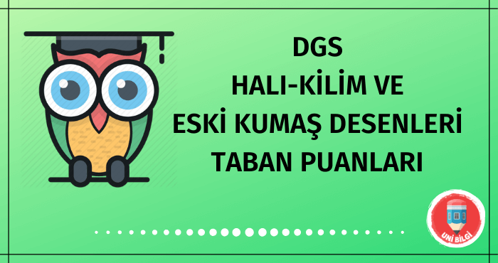 DGS Halı, Kilim ve Eski Kumaş Desenleri Taban Puanları